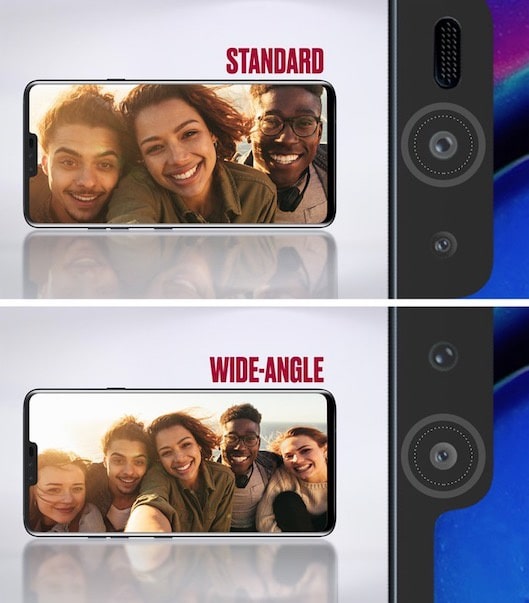 ejemplo camaras lg v40 thinq